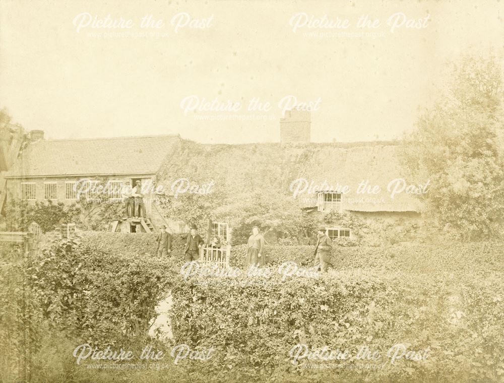 Mr Pickering's Cottage and Workshops, Kirk Langley, c 1850s