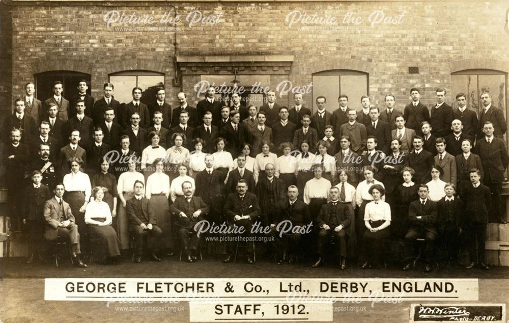 George Fletcher and Co., Ltd. Derby, England, Staff, 1912