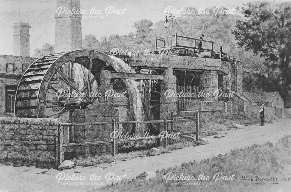 Waterwheels -remnants of Arkwright's original Lumford Mill (D P Battery Company Works)