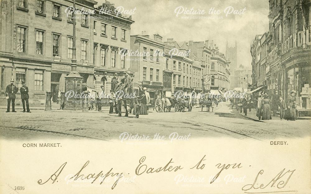 The Cornmarket, Derby, A Happy Easter to you