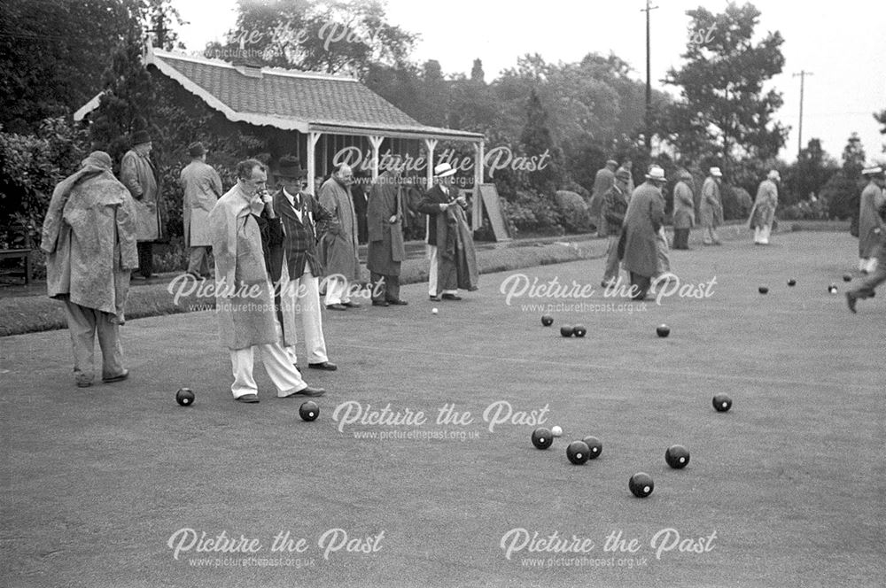 A game of Bowls at the company bowling green. Stanton Works