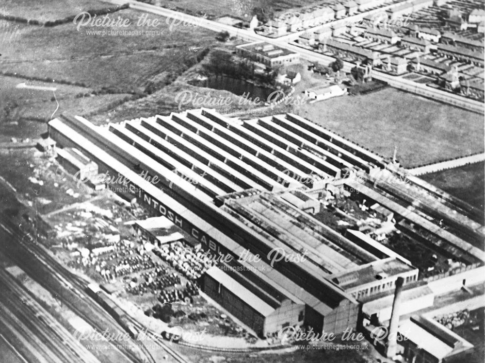 Aerial view of the Mackintosh Cables Factory