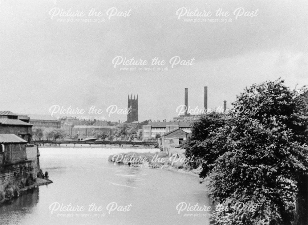 View of the river Derwent from Cattle Market Bridge