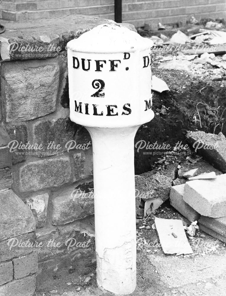 Milepost, Duffield Road, Derby