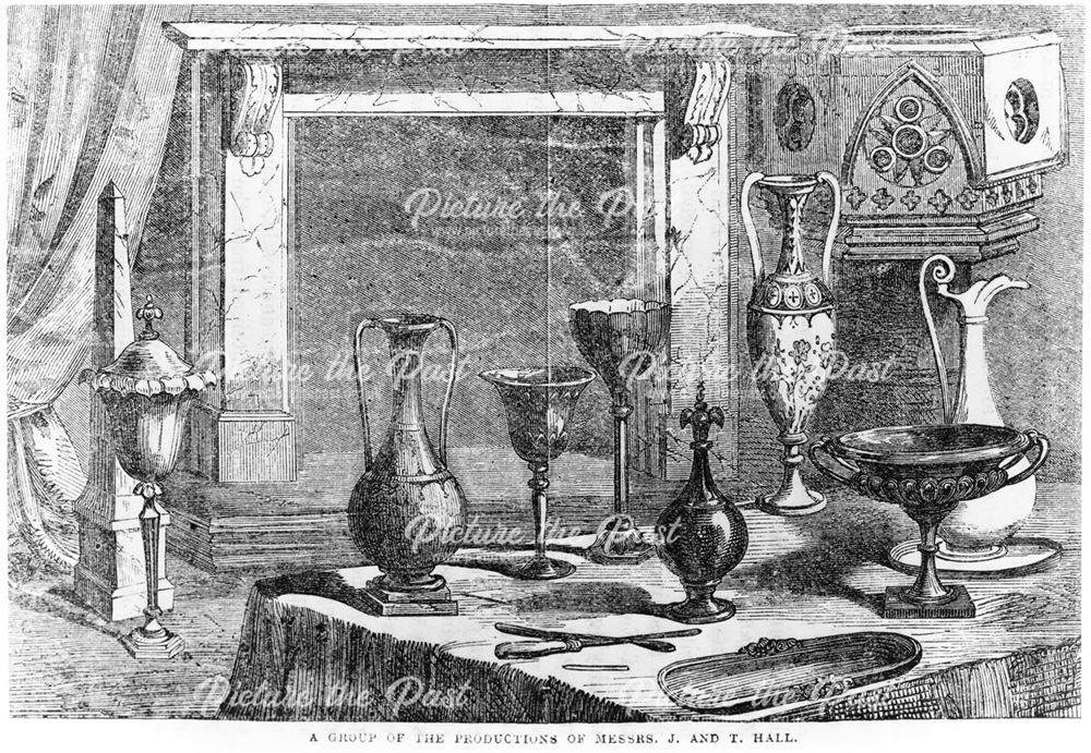 Spa items made by J and T Hall, King Street, Derby, pre 1863