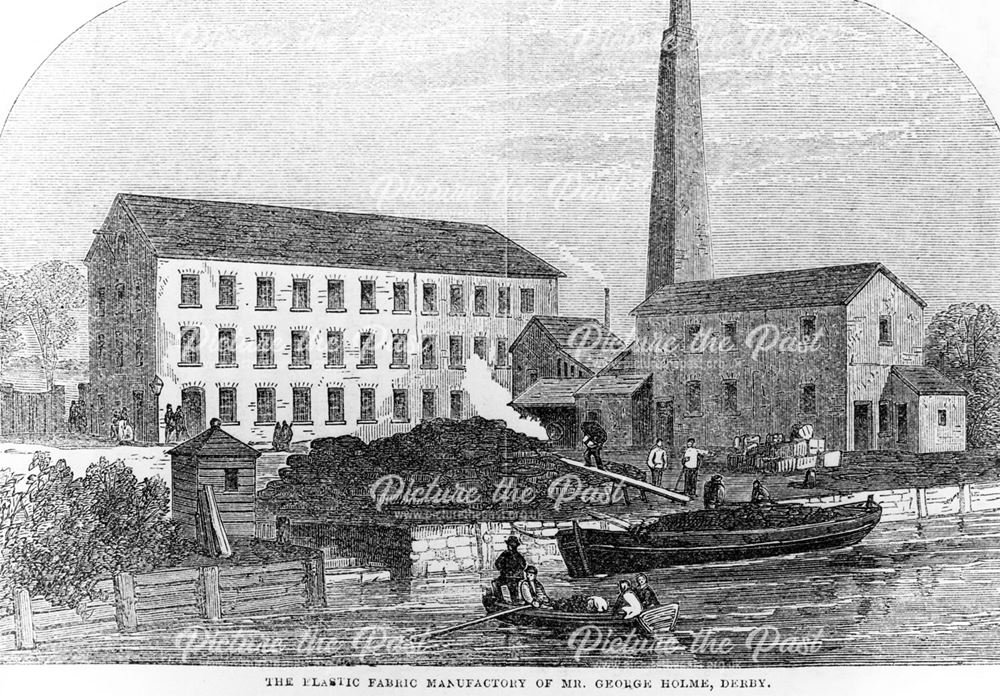 The Elastic fabric manufactory of Mr George Holme, Derby