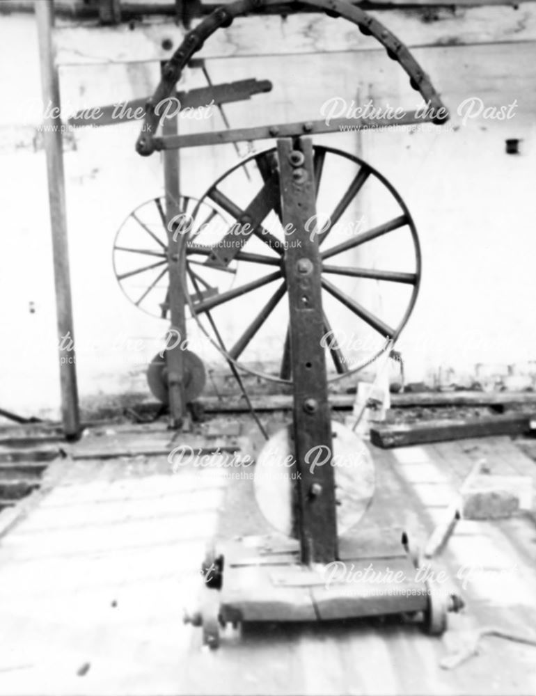 Turn back Wheel at H Johnson's, bootlace manufacturers, Cameron Road, Derby