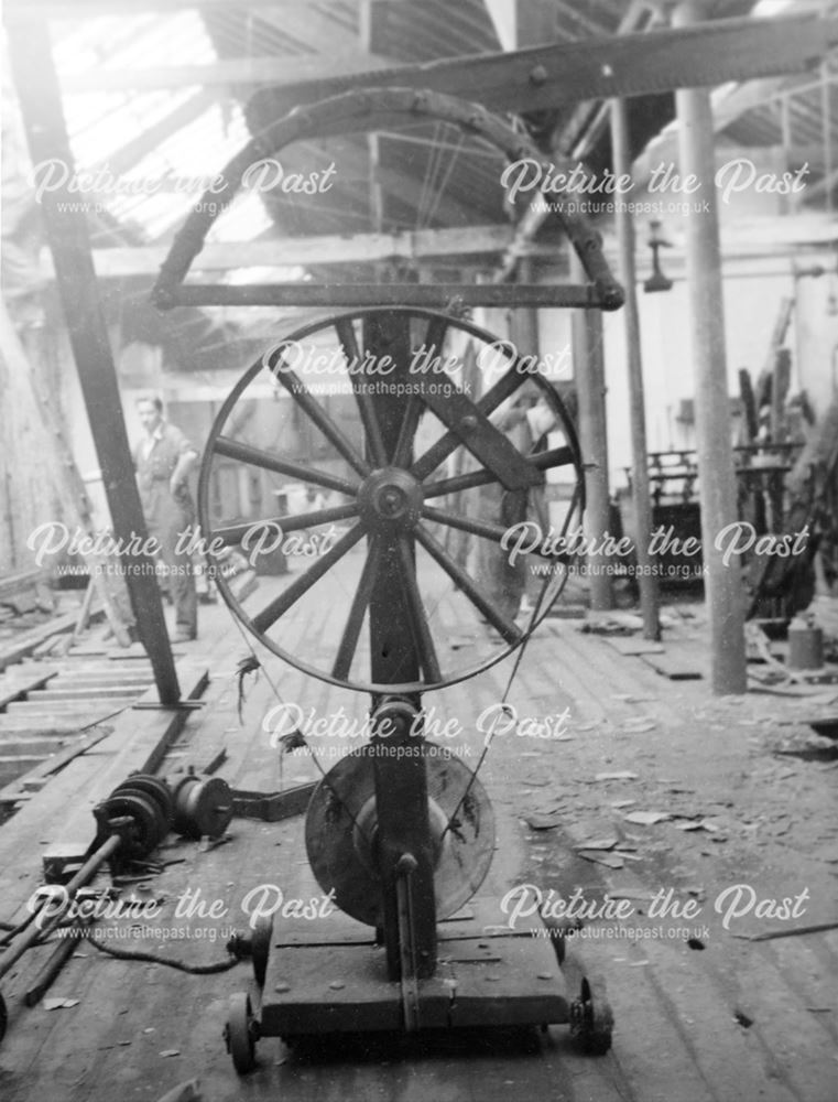 Turn back Wheel at H Johnson's, bootlace manufacturers, Cameron Road, Derby