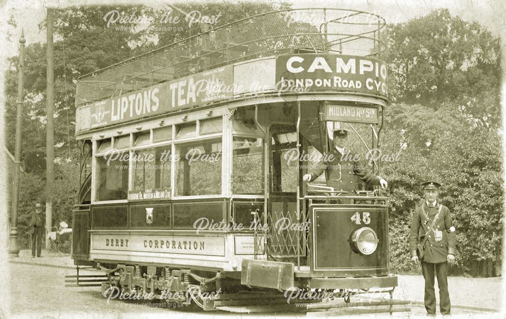 Derby Corporation Electric Tramcar no. 45