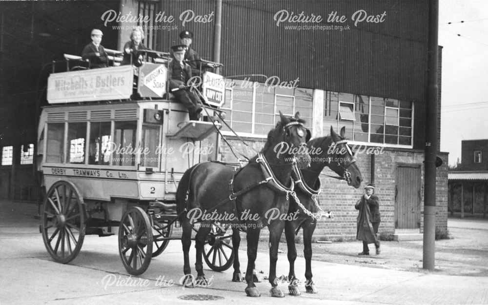 Replica Derby Tramways Company horse bus