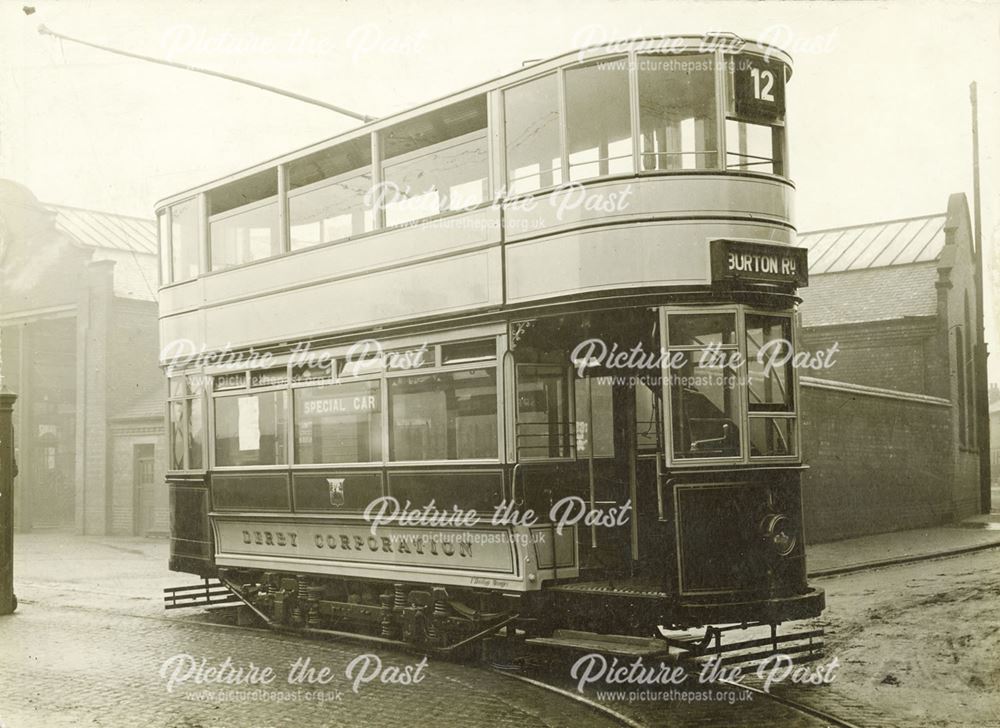 Derby Corporation electric tram No.1