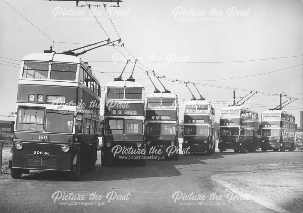 Derby Corporation trolley buses Nos.159-164