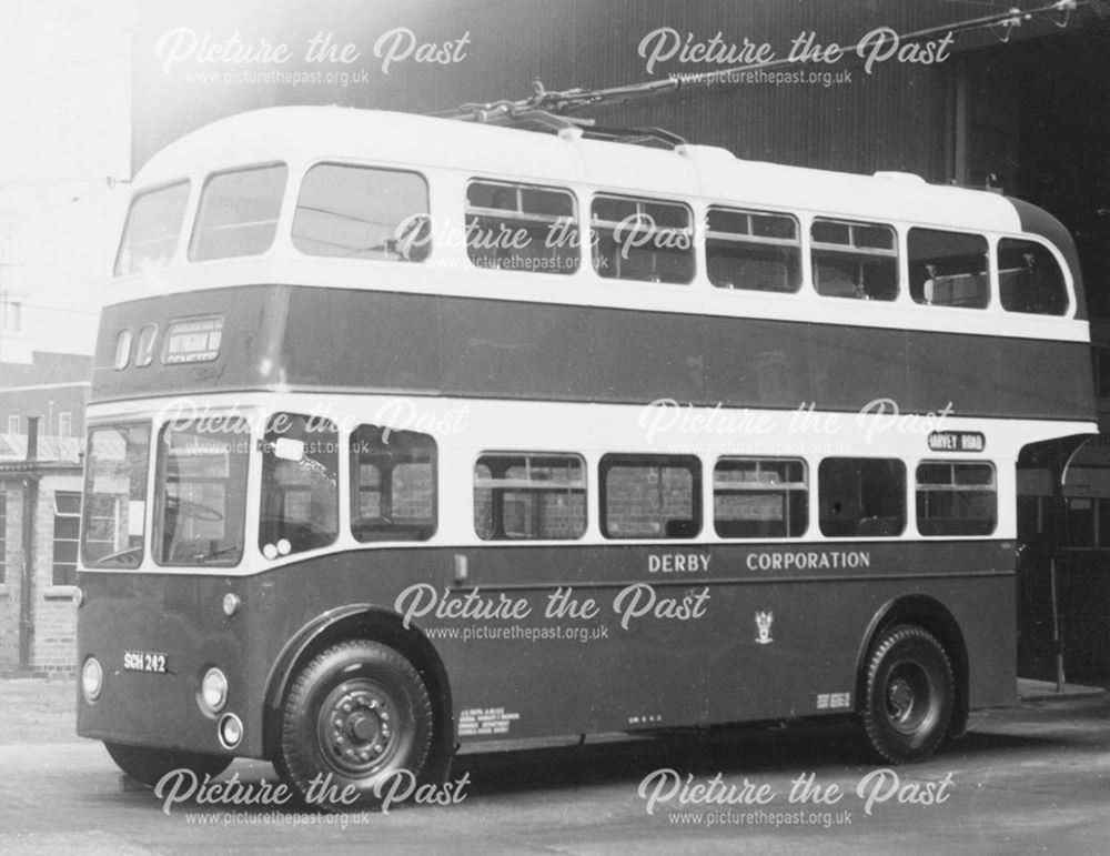 Derby Corporation trolley bus No.242