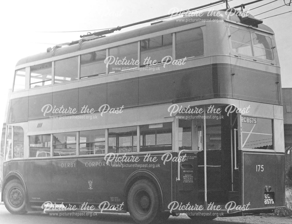 Derby Corporation trolley bus No.175