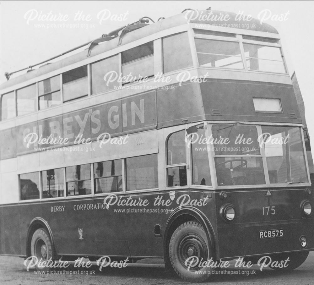 Derby Corporation trolley bus No.175