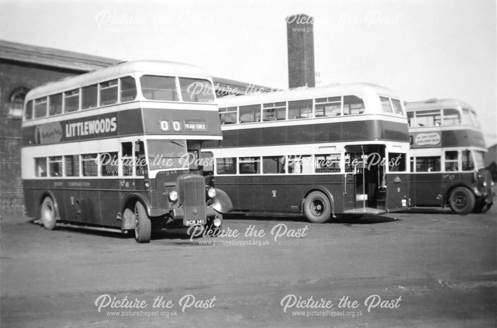 Derby Corporation Motor Bus No.s 41, 91 and 27