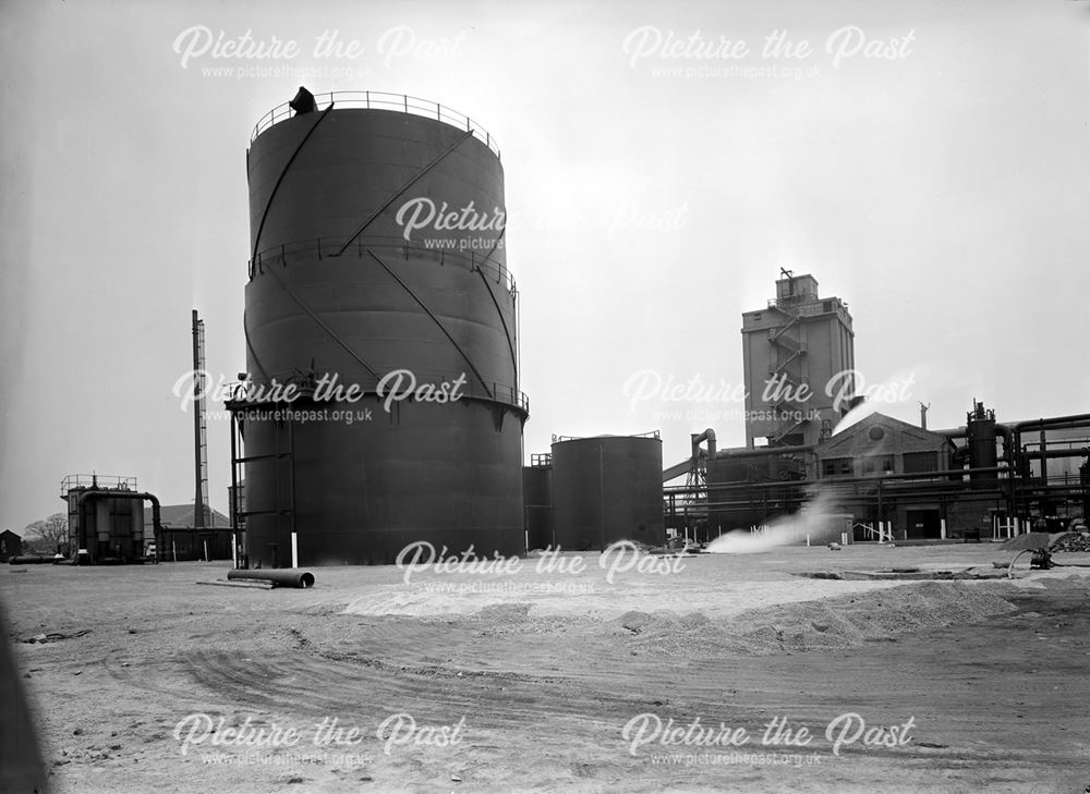 Gasholder and coal bunker at The Coke Oven Plant, Stanton Works