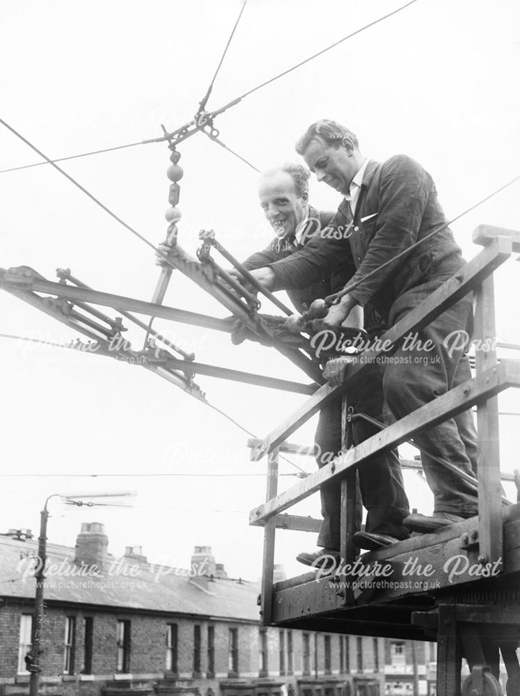 Derby Corporation Omnibus Dept Overhead Line Crew