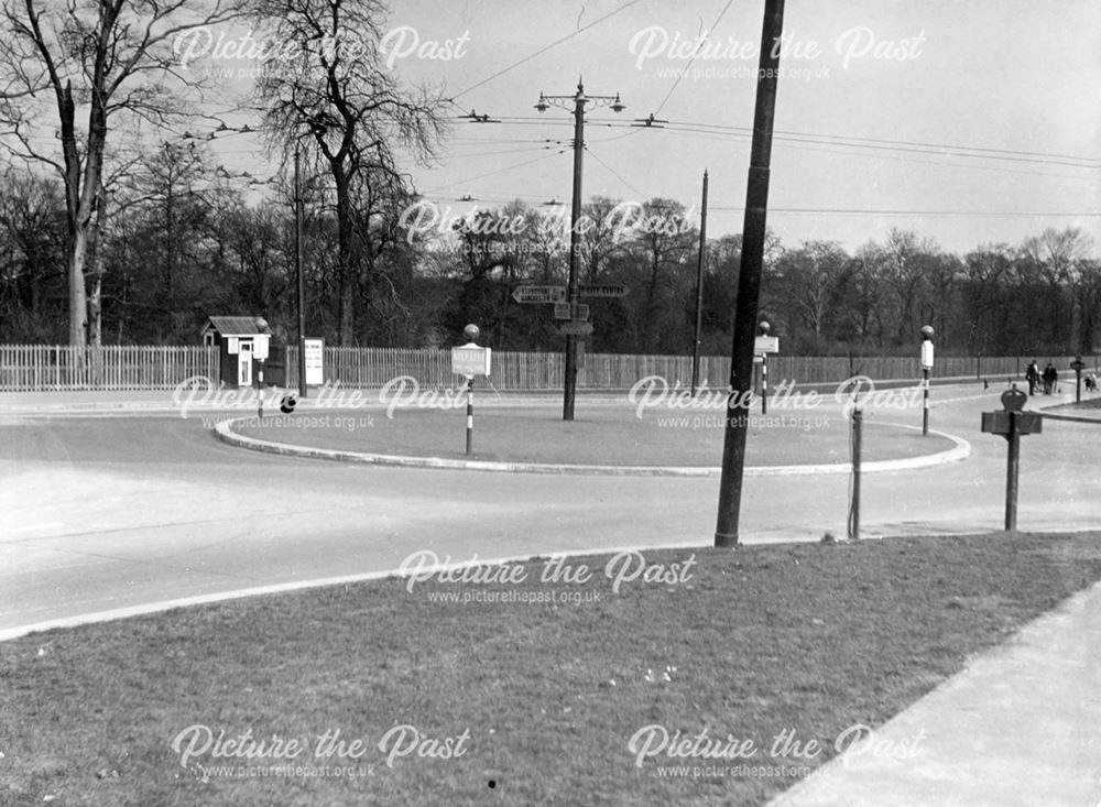 Traffic Island at the intersection of Ashbourne Road with the Outer Ring Road.