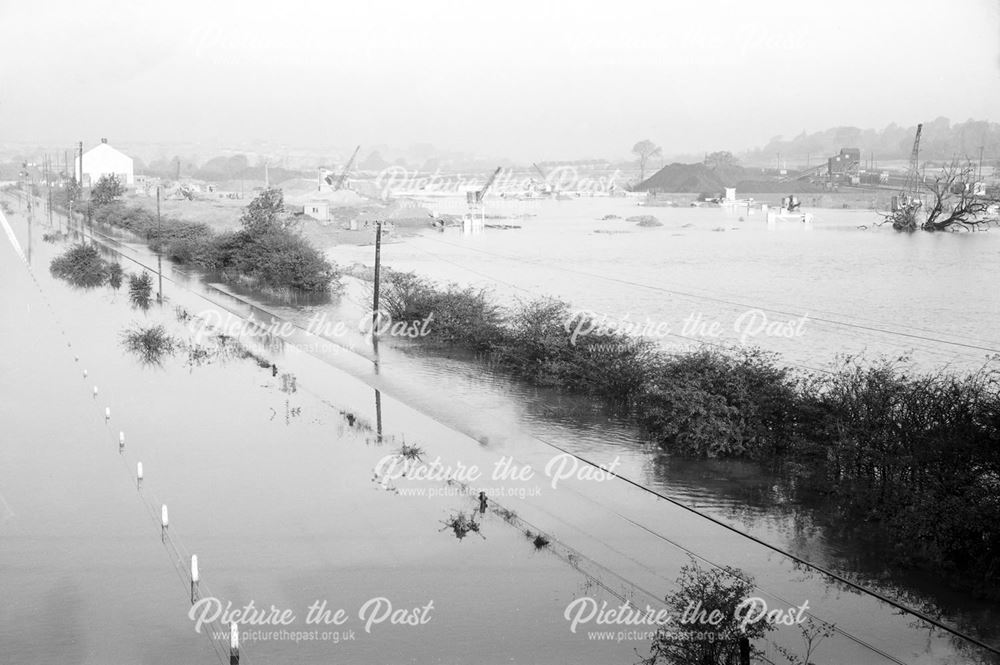 Nut Brook floods the site of the Ore Preparation Plant