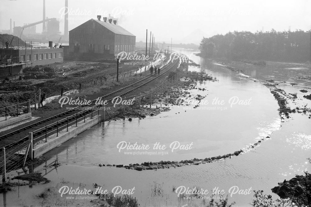 Nut Brook in flood