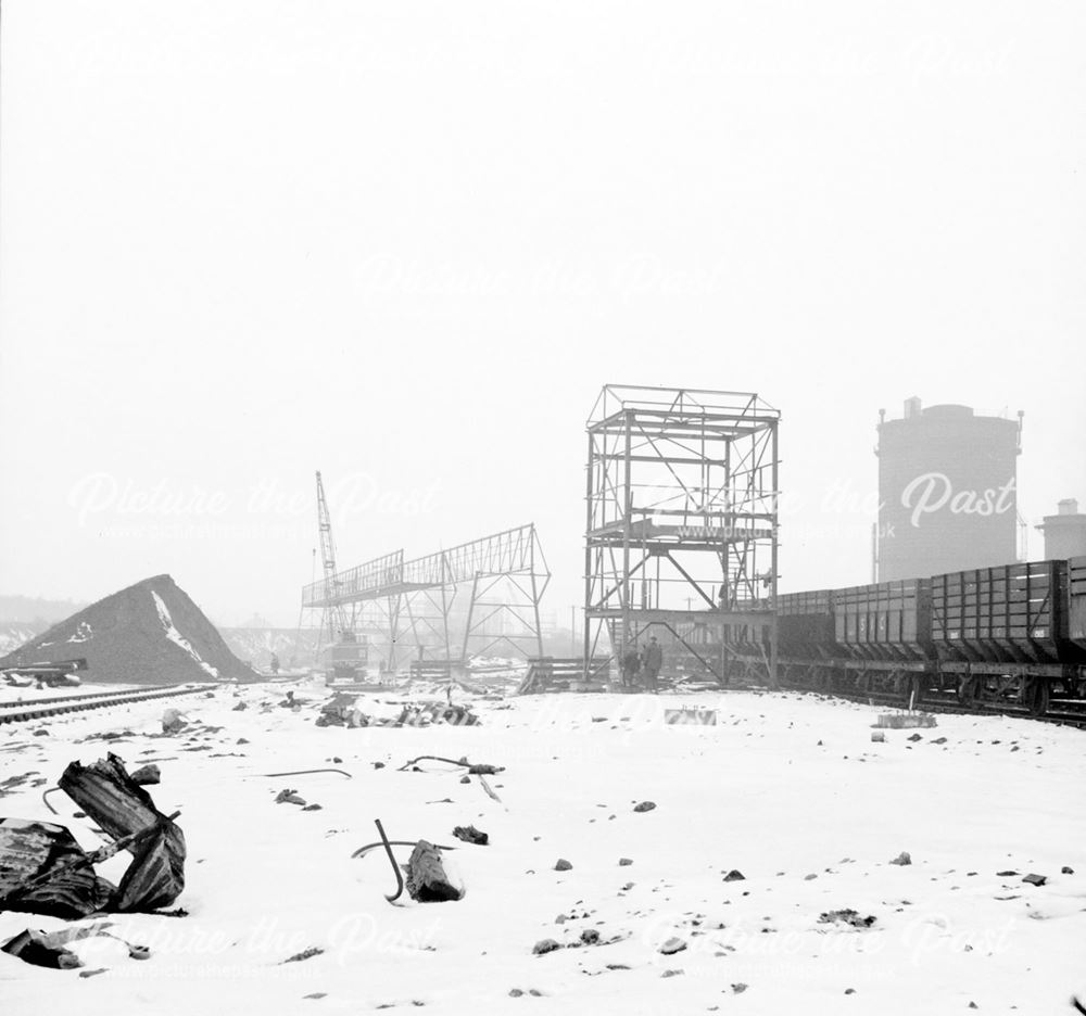 Construction of Ore Preparation Plant - Snow scene