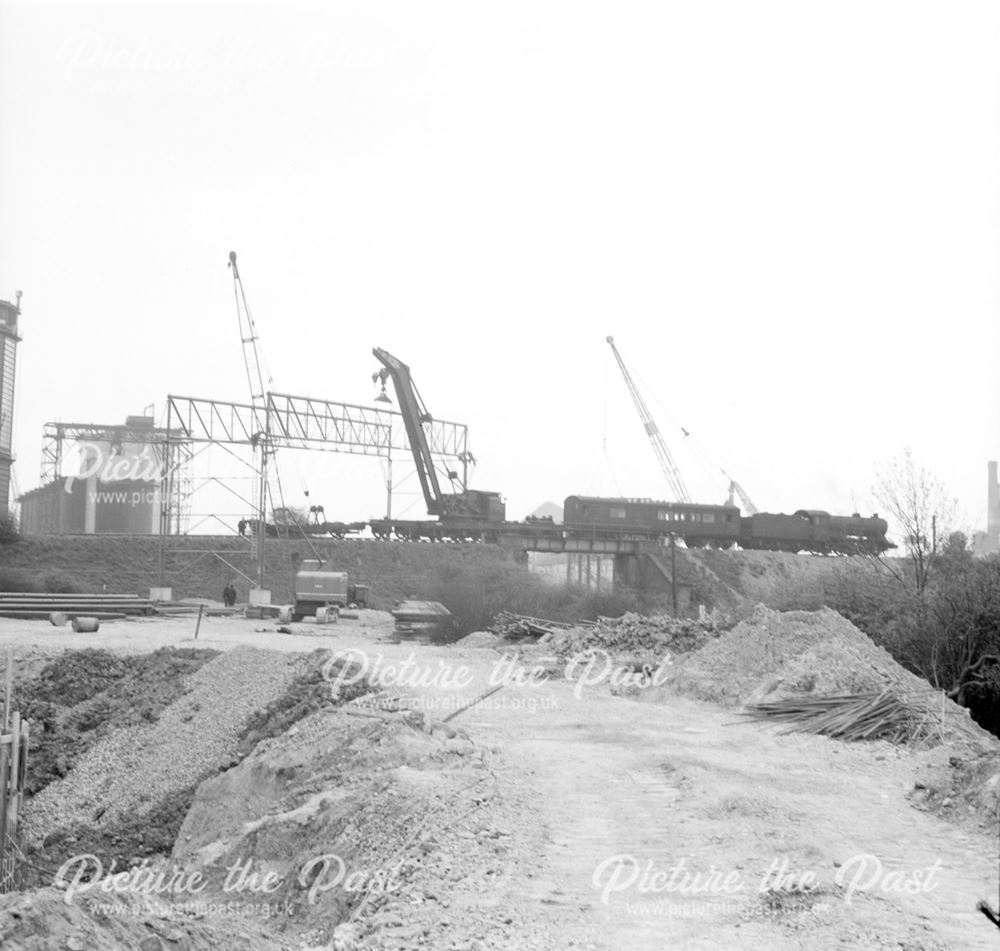 Construction of Ore Preparation Plant - erection of overhead ore conveyors