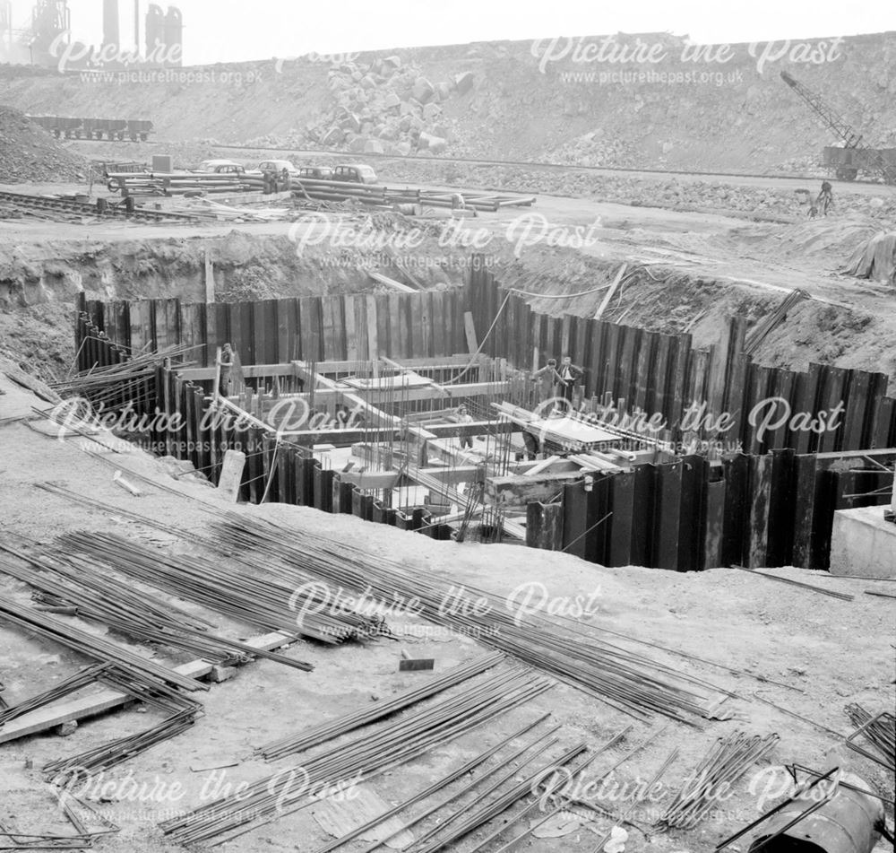 Construction of Ore Preparation Plant - Shuttered excavation