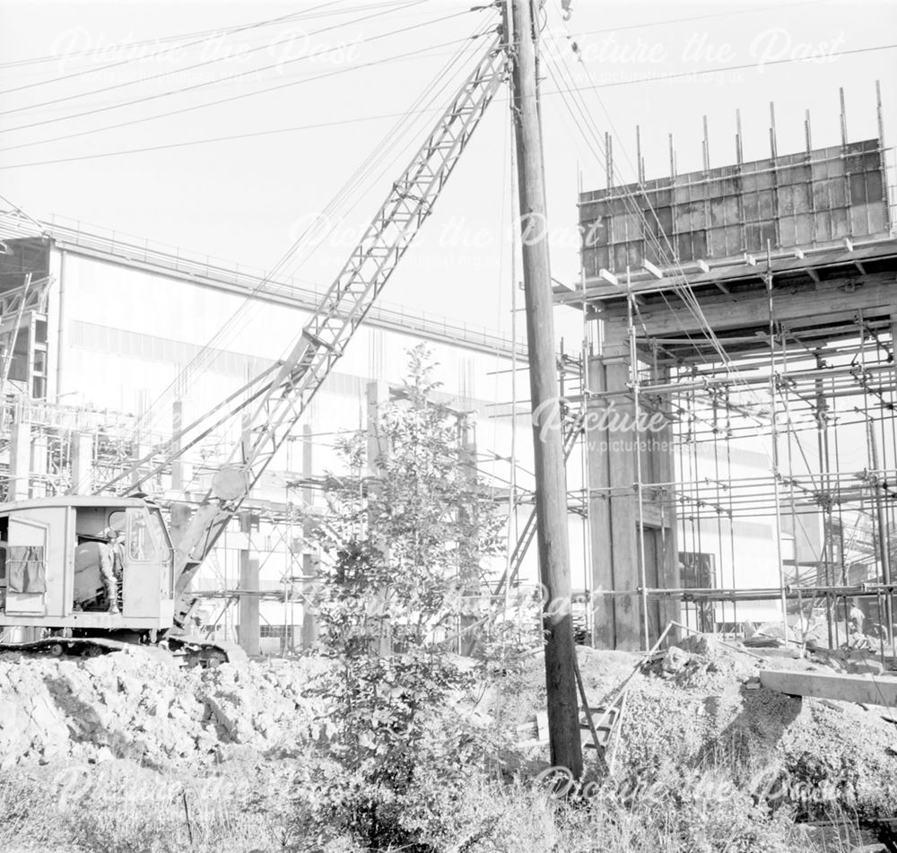 Construction of Ore Preparation Plant - Crusher House and railway gantry