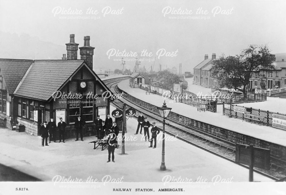 Triangular Railway Station, Ambergate, c 1910