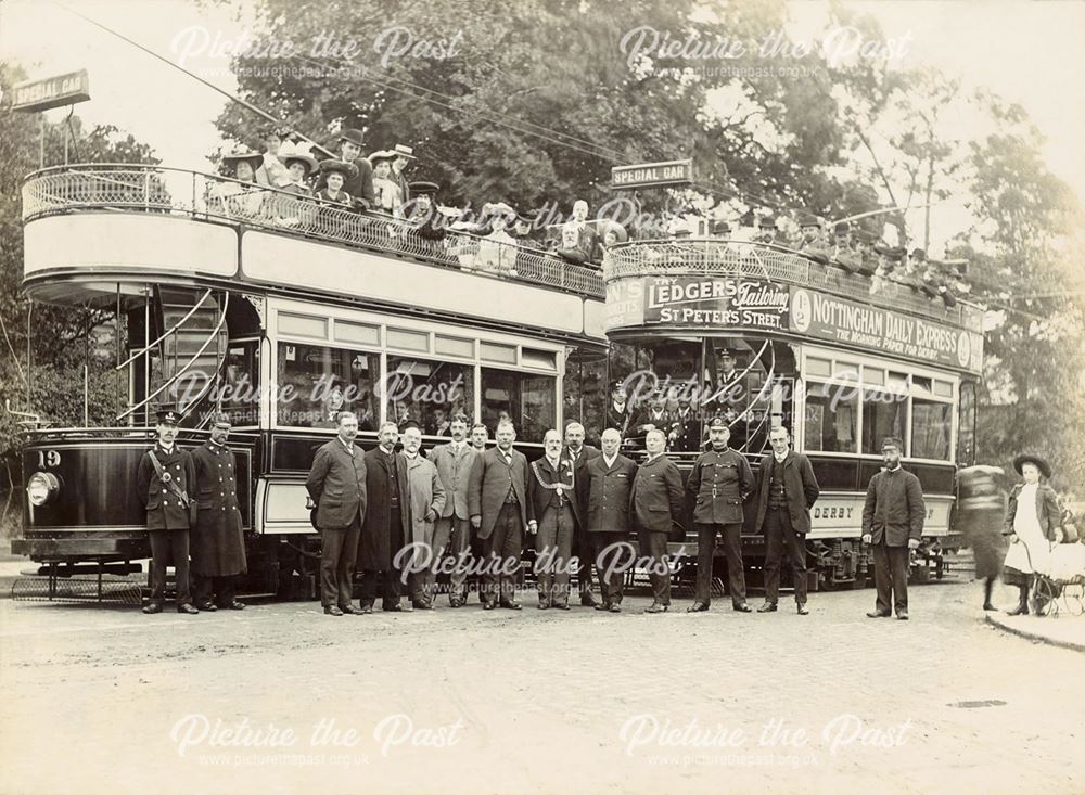 Opening of Burton Road electric tramway route
