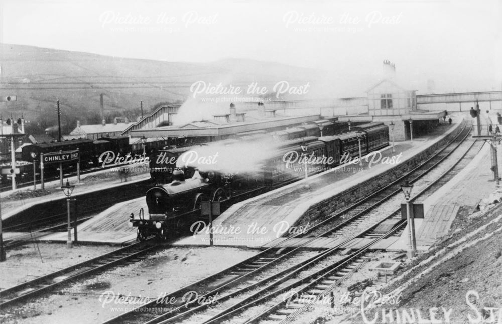 Chinley Railway Station, Cracken Close, Chinley, 1902