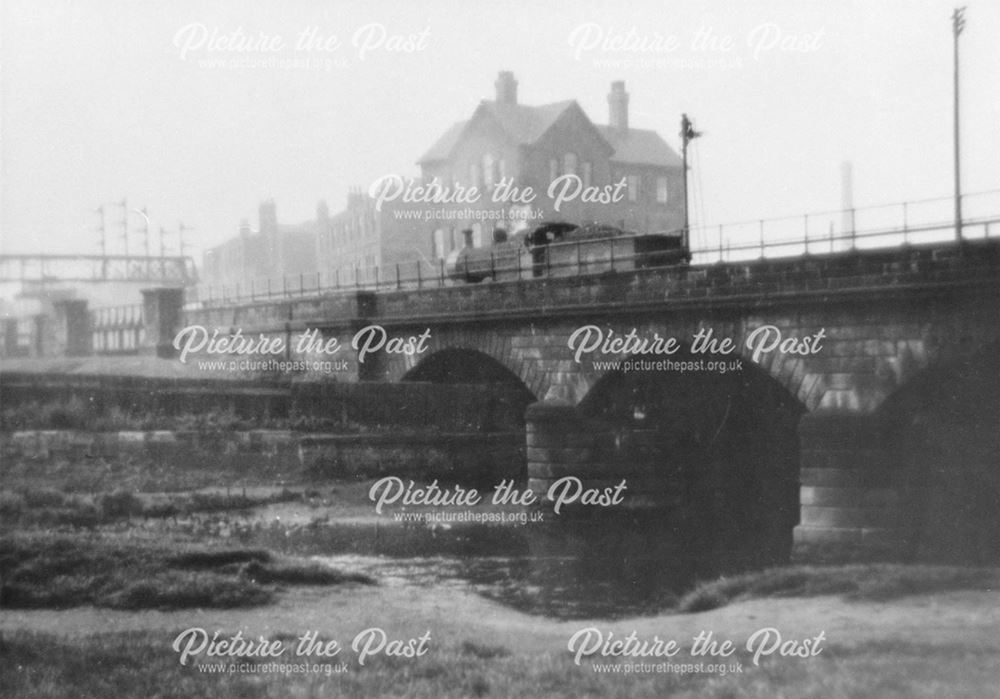 Five Arches bridge across River Derwent