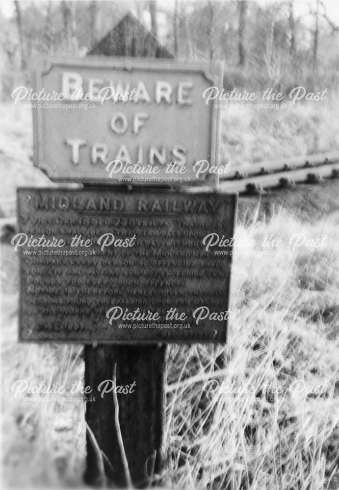 Midland Railway cast iron signs