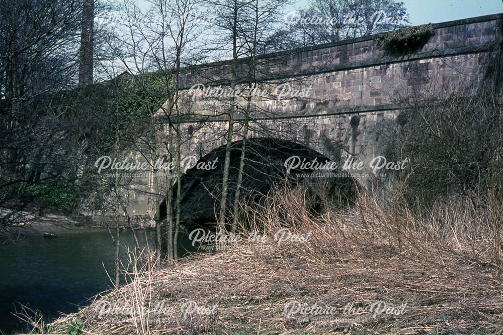 Leawood Aqueduct, River Derwent, Lea, 1965