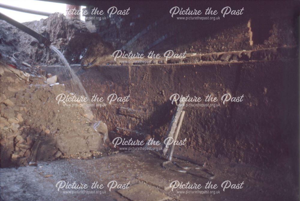 Remains of Cast Iron Trough, Derby Canal, Morledge, Derby, 1971