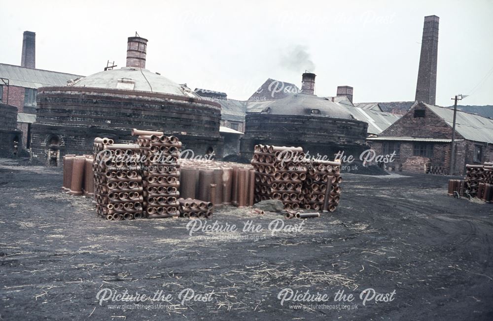 Slater's Brick and Pipe Works, Derby Road, Denby, 1965