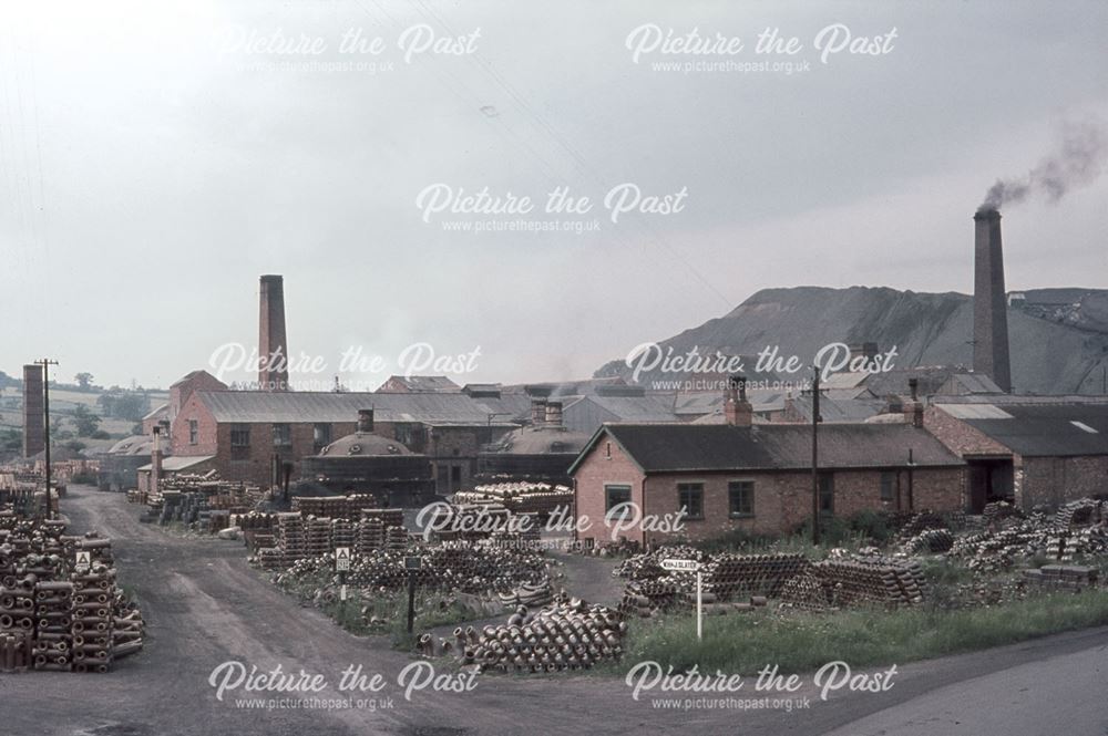 Slater's Brick and Pipe Works, Derby Road, Denby, 1965