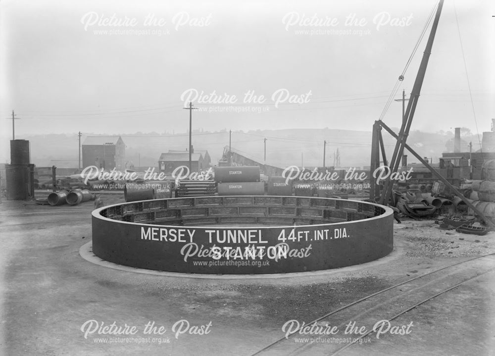 Cast Iron lining for Mersey Tunnel, Stanton New Works, 1928