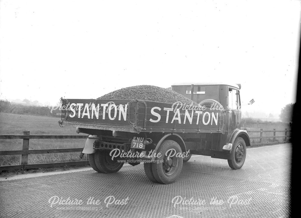 Lorry loaded with 'Stantomac'