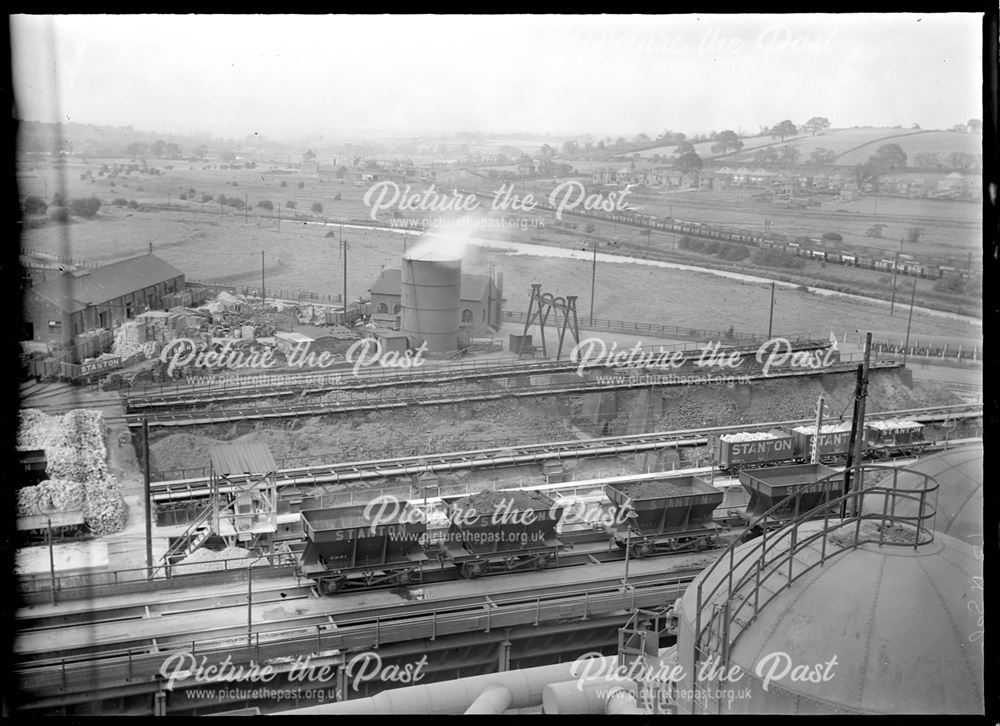 View up the Erewash Valley from Stanton New Works blast furnaces