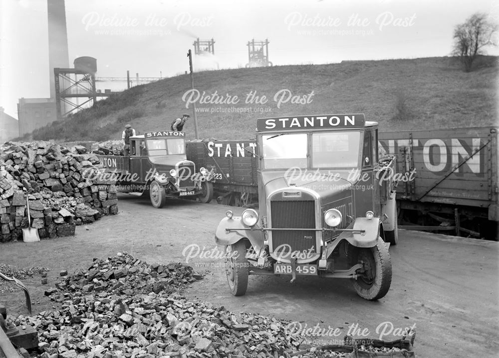 Stanton coal lorries at Landsales Depot