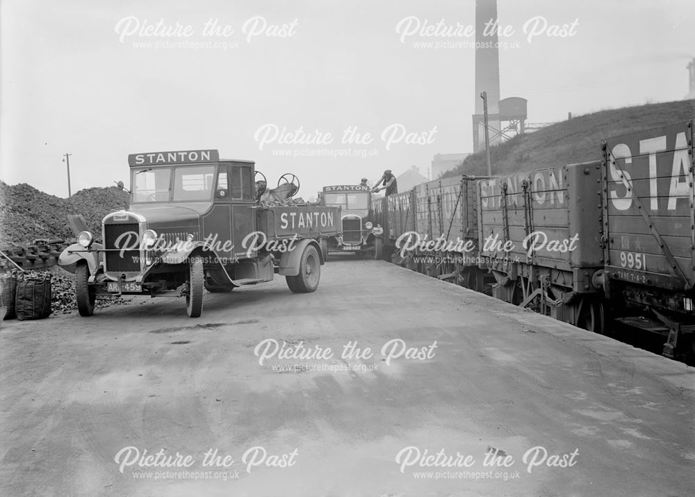 Stanton coal lorries at Landsales Depot