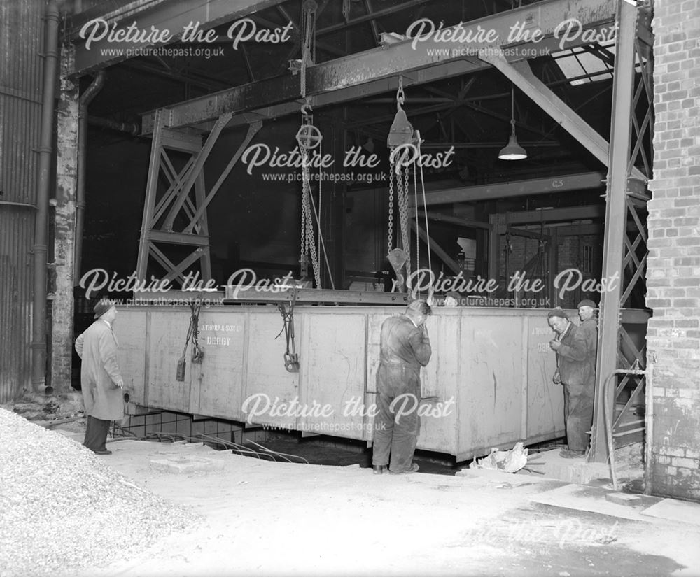 Installation of tank at Dale Plant