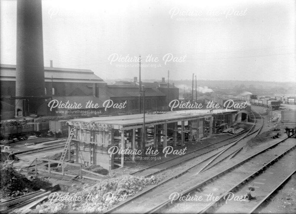 Construction of incline to Storage Bunkers