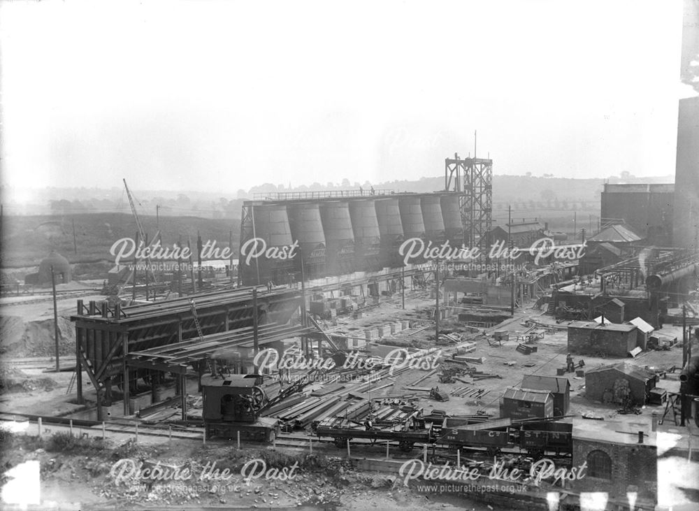Construction work of new furnaces in Old Works Furnace Yard