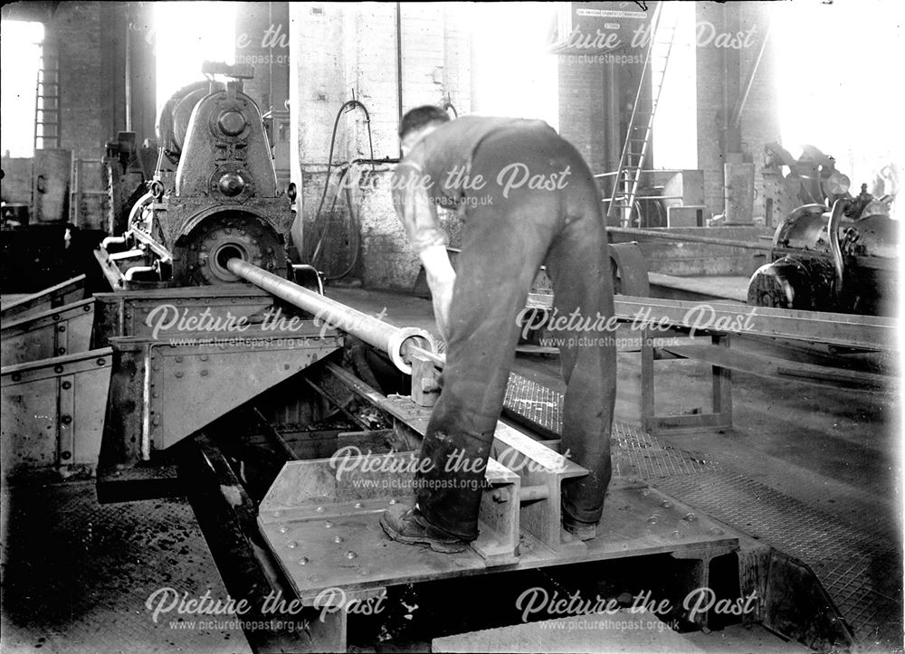 Finish of a pipe cast at the Nutbrook Spun Plant