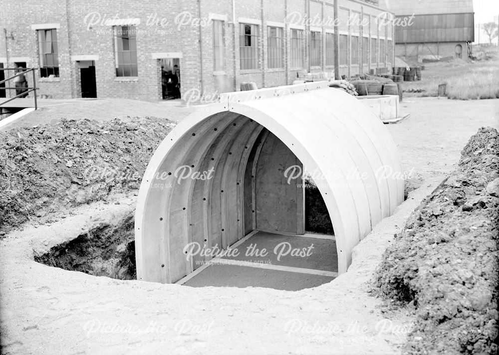 Constructing an air raid shelter