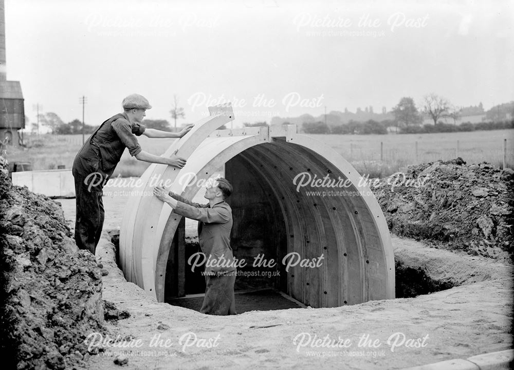 Constructing an air raid shelter