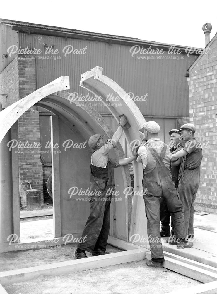 Constructing an air raid shelter